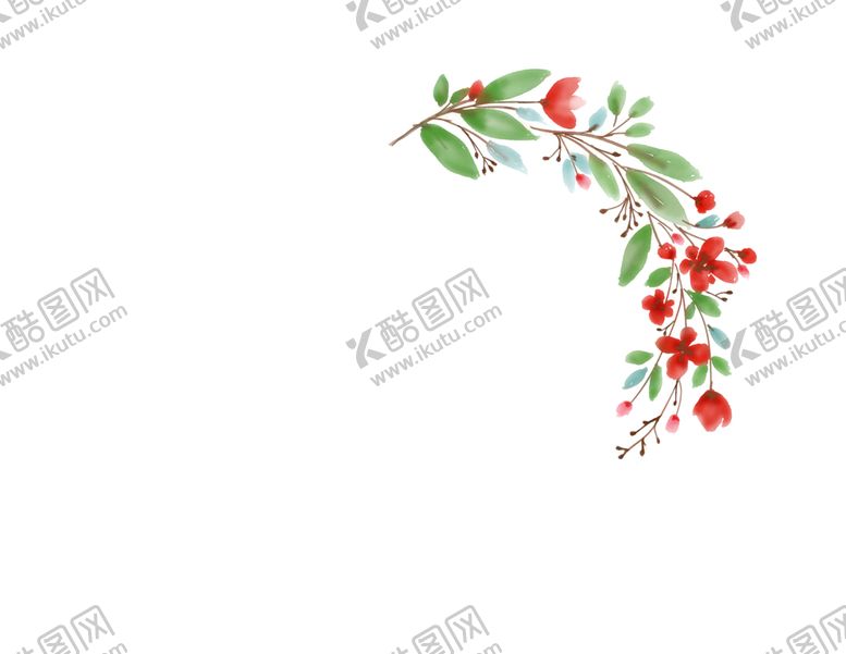 花圈手绘卡通环