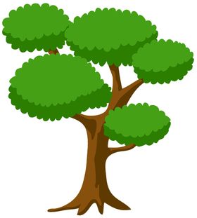 透明大树png素材