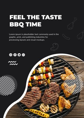 烤肉美食海报banner