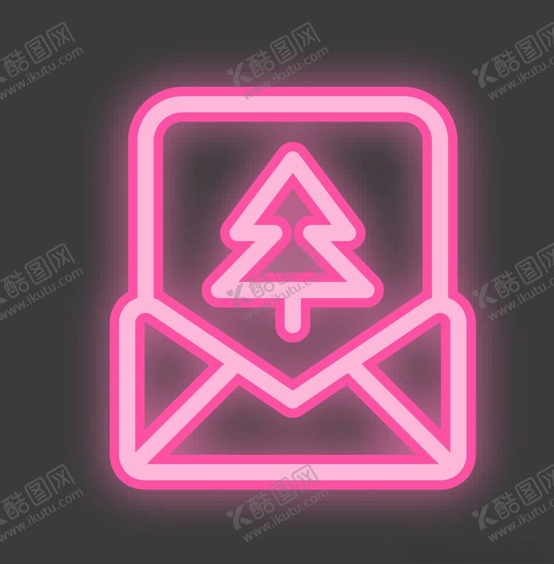 编号：34801410252022067022【酷图网】源文件下载-霓虹灯信封