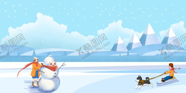 编号：28146410282351477119【酷图网】源文件下载-冬天插画