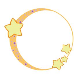 边框星球星星蓝色卡通背景