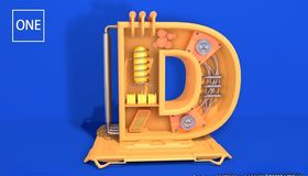 機械D字母