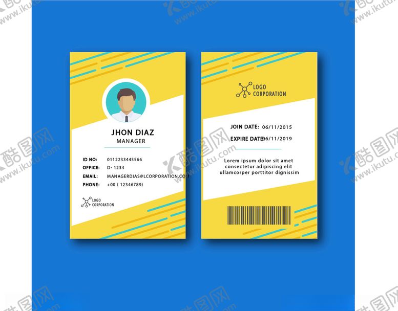 编号：38368709231439533536【酷图网】源文件下载-工作证