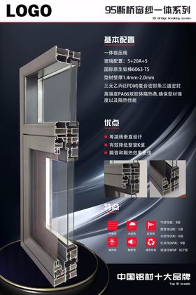 纱窗铝窗宣传断桥铝门窗铝窗