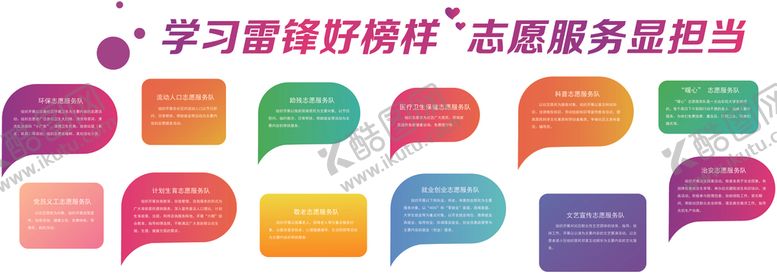 编号：68500210050832309714【酷图网】源文件下载-社区志愿者服务项目内容文化墙