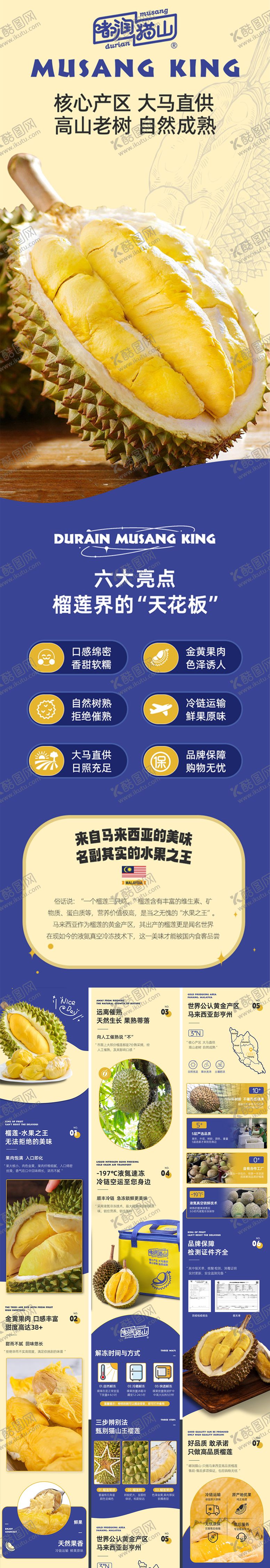 编号：85647011302159305355【酷图网】源文件下载-榴莲详情页