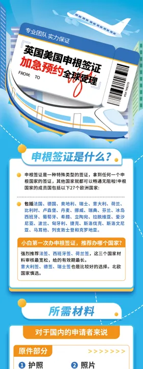英国美国申根签证详情页