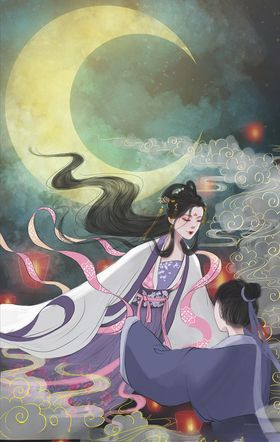 七夕节插画