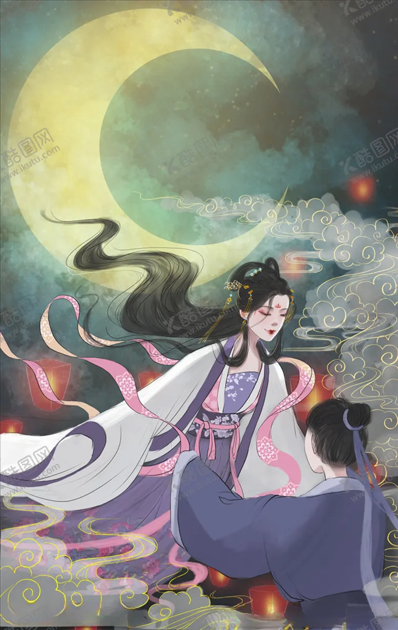 编号：66098405081030597392【酷图网】源文件下载-七夕节插画