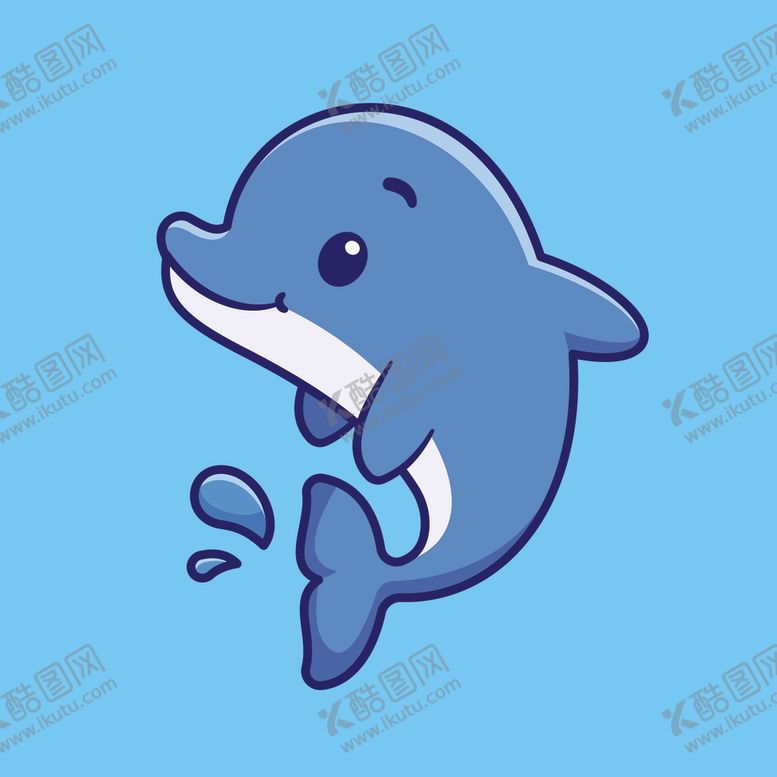 编号：50214802101637018663【酷图网】源文件下载-矢量卡通海豚