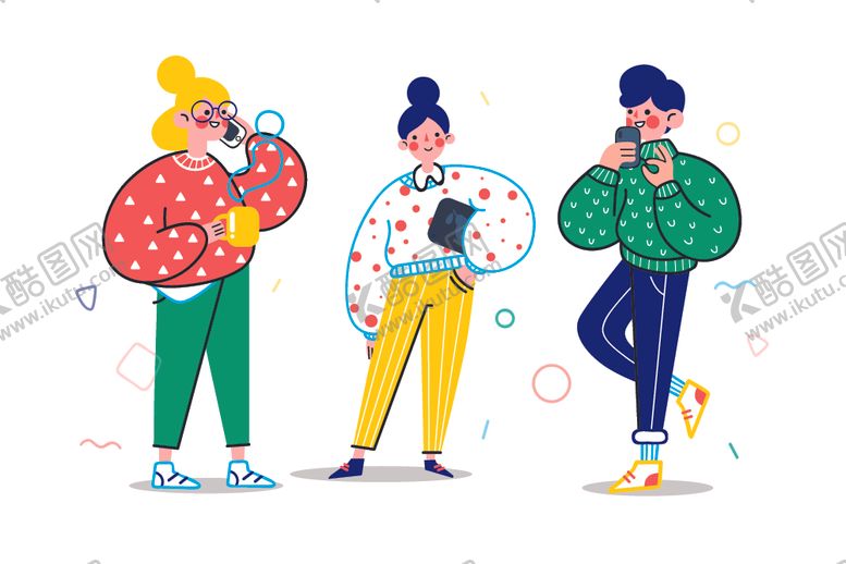 编号：67503610311846012752【酷图网】源文件下载-时尚潮人街头个性穿搭