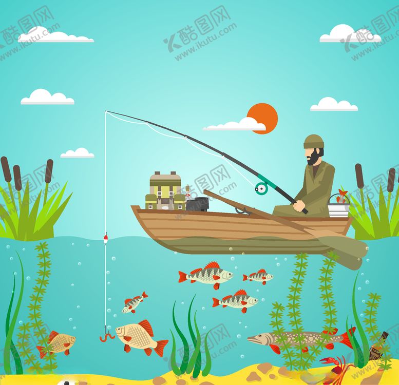 编号：34958705100003527014【酷图网】源文件下载-钓鱼