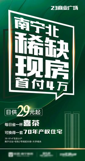 地产现房推广海报