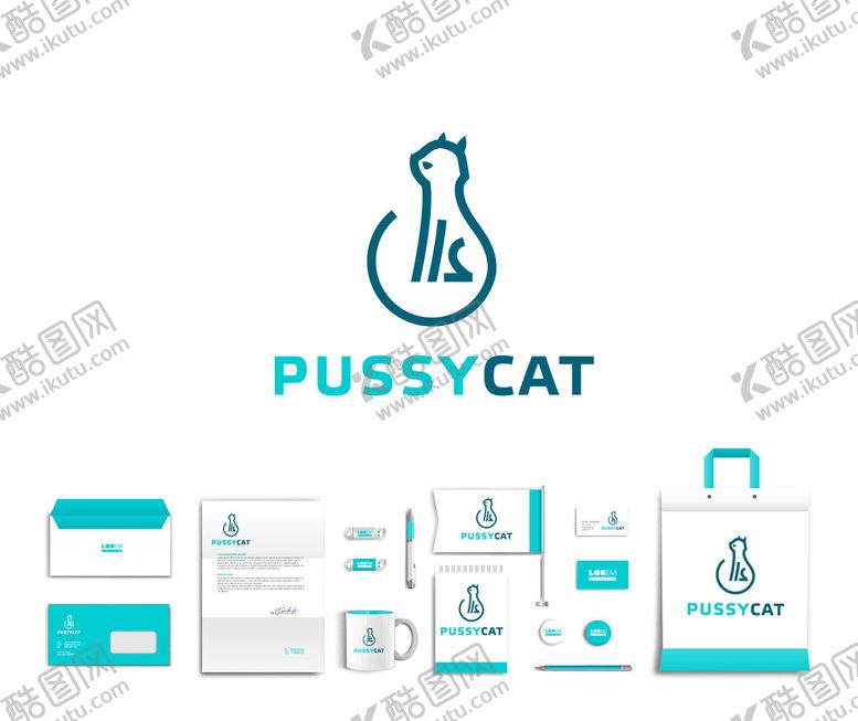 编号：42091011251704545223【酷图网】源文件下载-猫咪品牌视觉识别设计