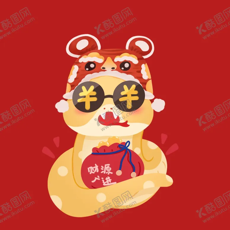 编号：18514001291047144964【酷图网】源文件下载-手绘卡通小蛇