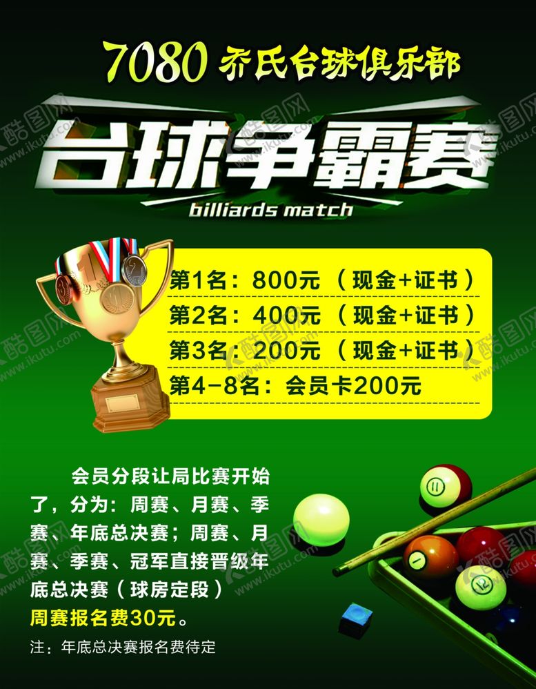 编号：53844606260656319420【酷图网】源文件下载-台球海报