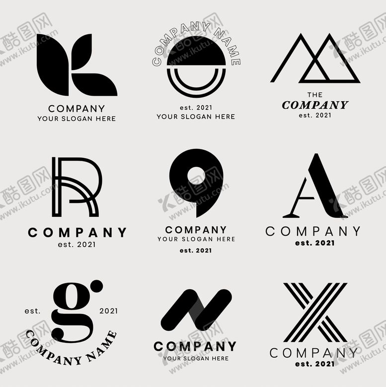编号：20864309280556090156【酷图网】源文件下载-一组LOGO素材