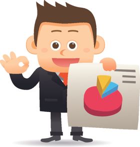 卡通商务男性
