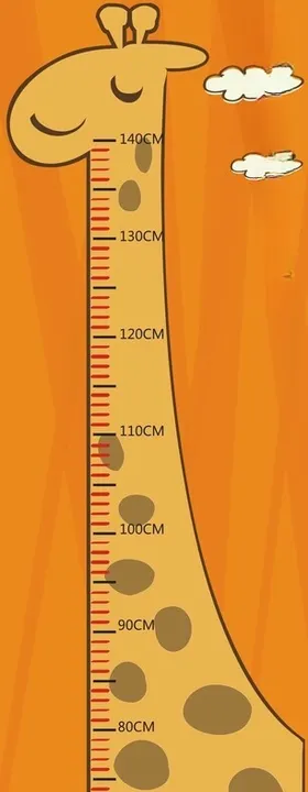 儿童科学测量身高展板