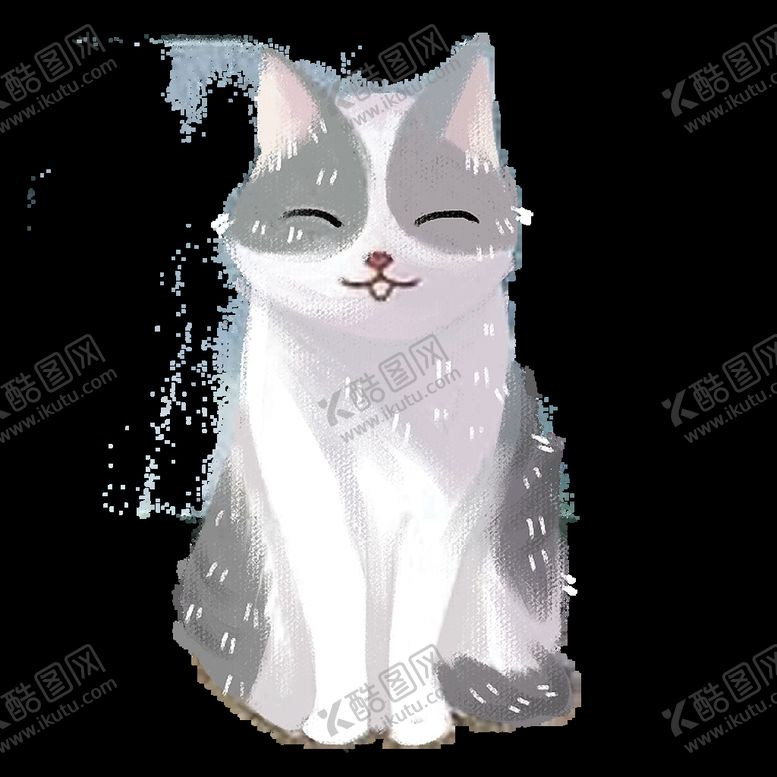 编号：41516210212115013874【酷图网】源文件下载-手绘卡通猫图片 
