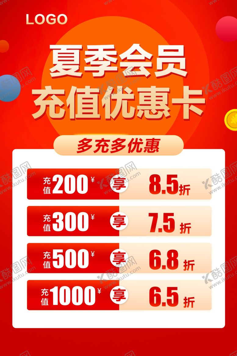 编号：14199405240806169164【酷图网】源文件下载-会员充值海报