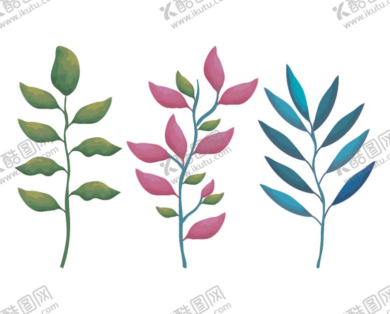 编号：34823110140354502128【酷图网】源文件下载-手绘树叶