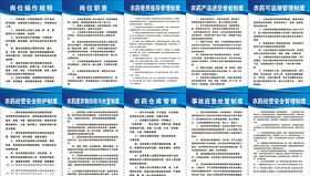 农药安全制度牌