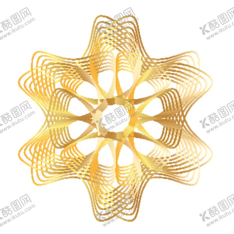 编号：61976410220829537220【酷图网】源文件下载-创意金色花纹图案设计