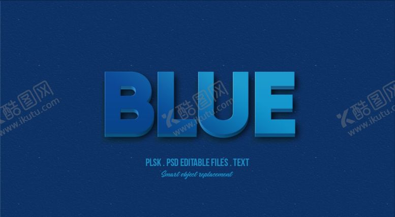 编号：39981310052317466470【酷图网】源文件下载-字体样式蓝底阴影效果