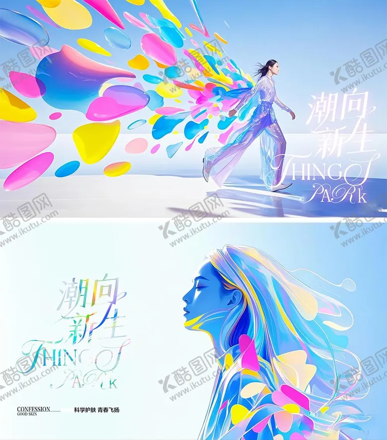 编号：25834606151021452330【酷图网】源文件下载-医美春季主kv活动背景板