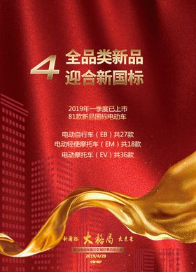 楼房红色新年会议邀请函