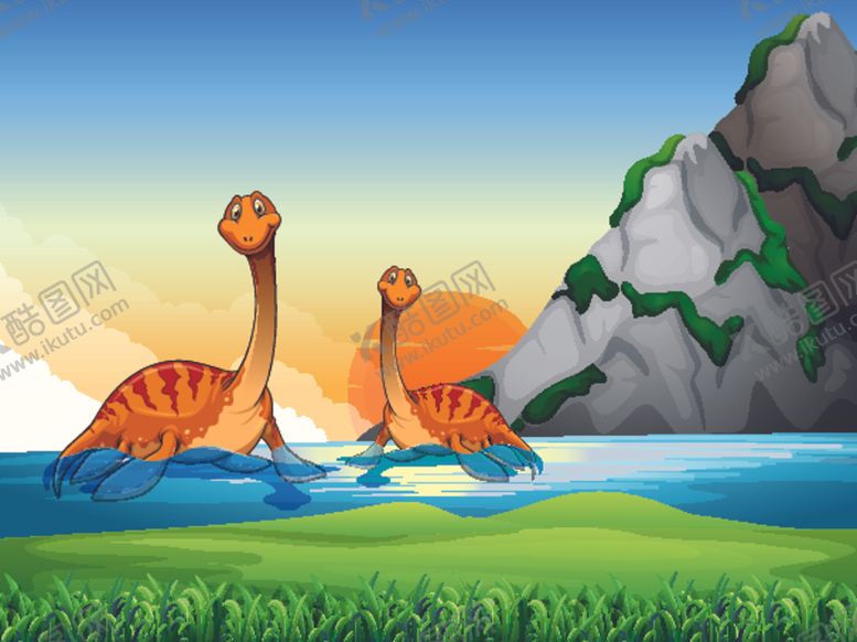 编号：81879409110715176354【酷图网】源文件下载-卡通恐龙