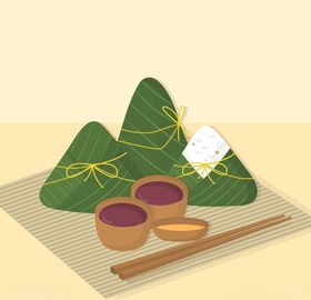 卡通粽子
