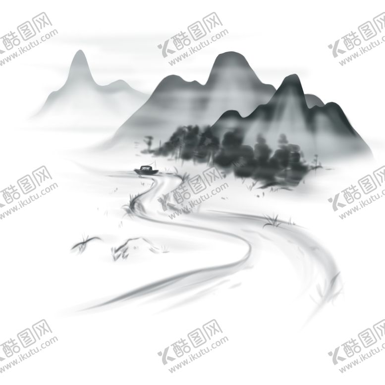 编号：49969109281757427538【酷图网】源文件下载-水墨素材毛笔画素材墨迹素材