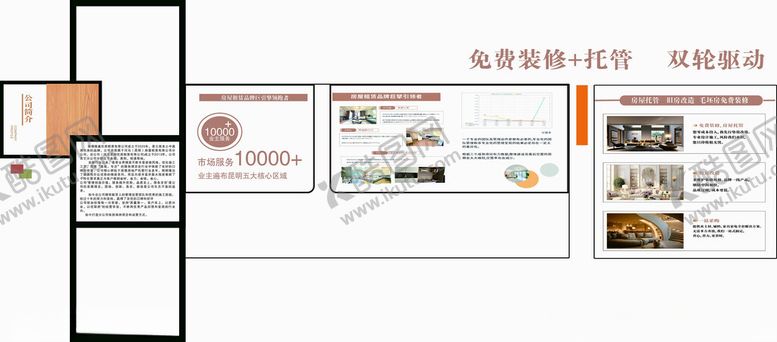 编号：16742611141924003380【酷图网】源文件下载-装饰公司展板设计