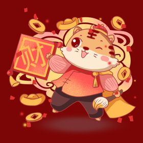 卡通虎素材