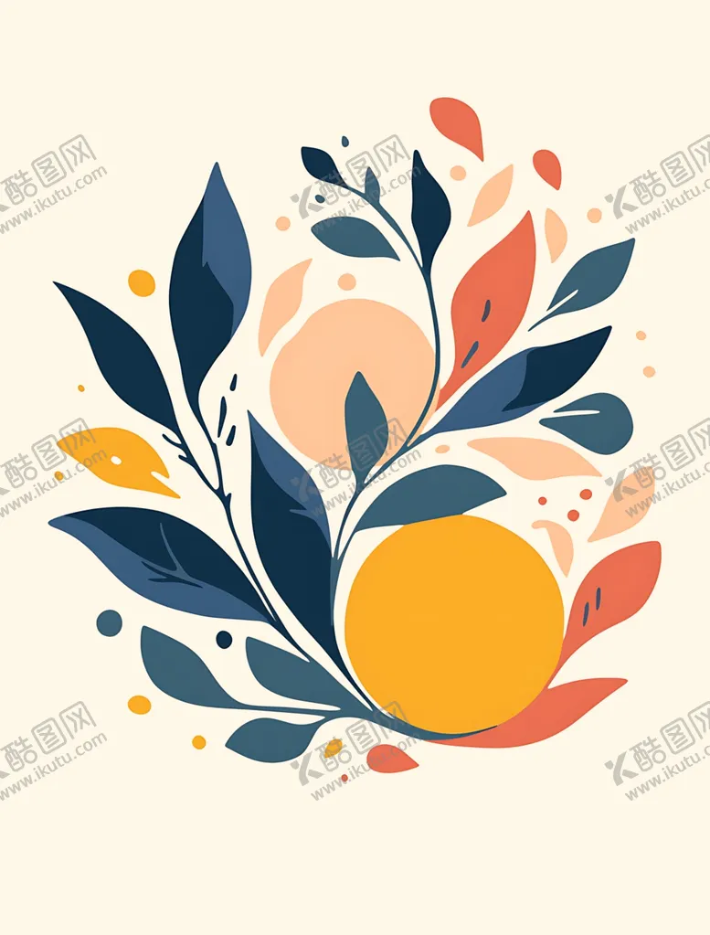 编号：33733012131850474498【酷图网】源文件下载-创意树叶图形