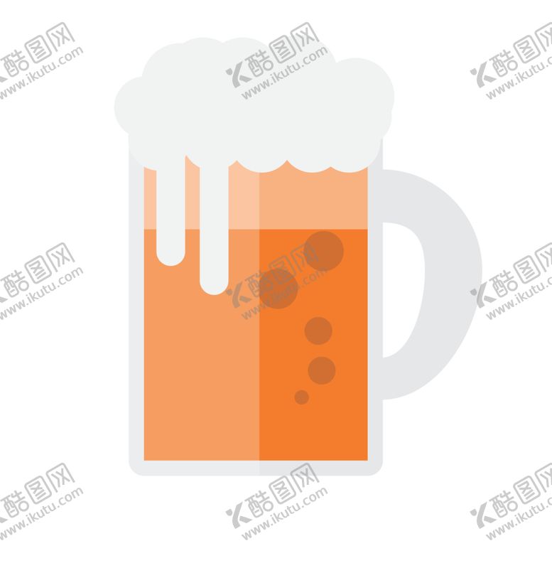 编号：47067002080629533959【酷图网】源文件下载-扁平化啤酒