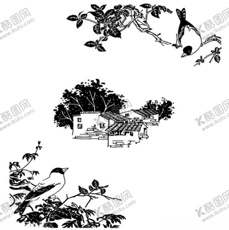 编号：40829601150950257558【酷图网】源文件下载-矢量图村庄