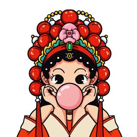 国潮人物手绘