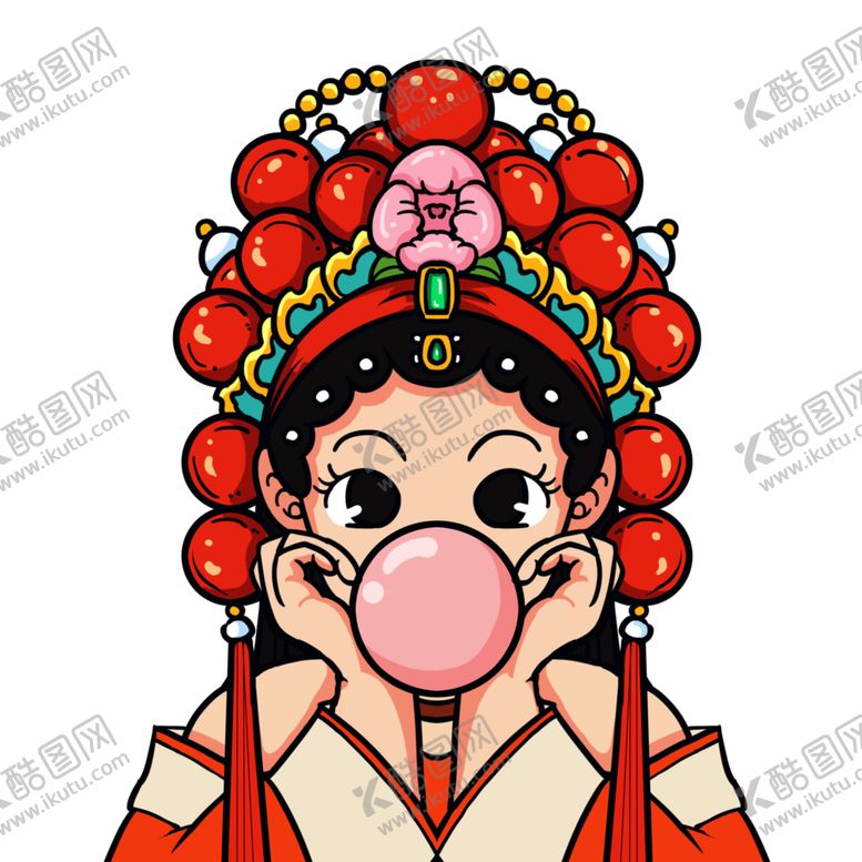 编号：36846005121230332908【酷图网】源文件下载-国潮人物手绘