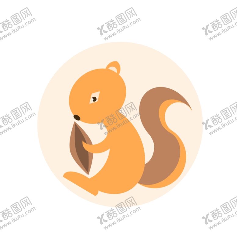 编号：81096505021337579680【酷图网】源文件下载-卡通手绘松鼠