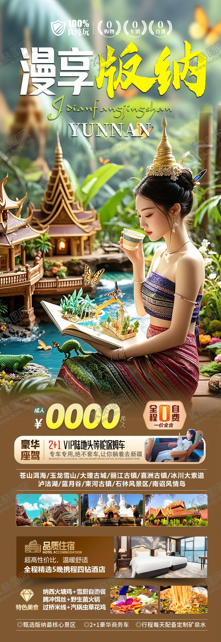 编号：70905006171902283182【酷图网】源文件下载-漫享版纳旅游长图