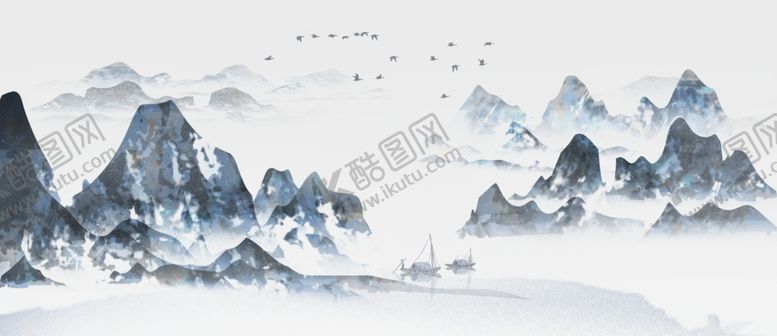 编号：71088305190633509473【酷图网】源文件下载-水墨山水