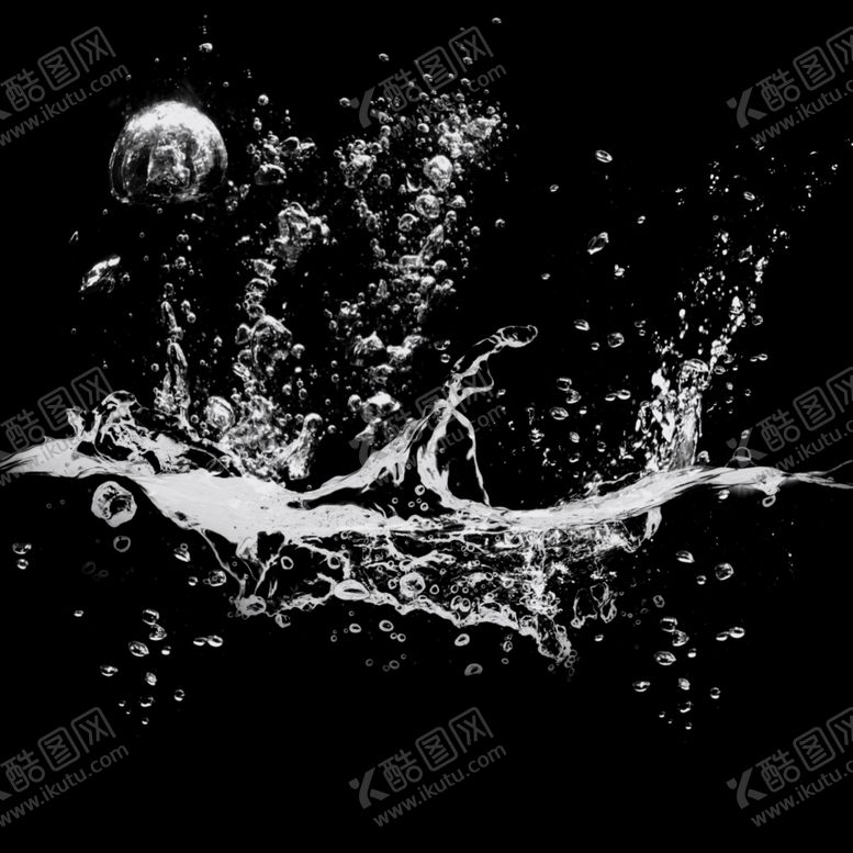 编号：93213507070641054561【酷图网】源文件下载-水花水珠水流冰冻飞溅海报素材