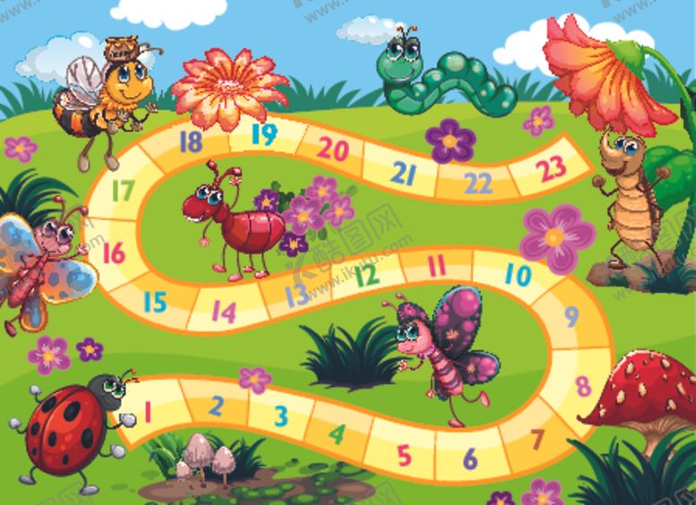 编号：91627509241031493743【酷图网】源文件下载-卡通棋盘游戏场模板