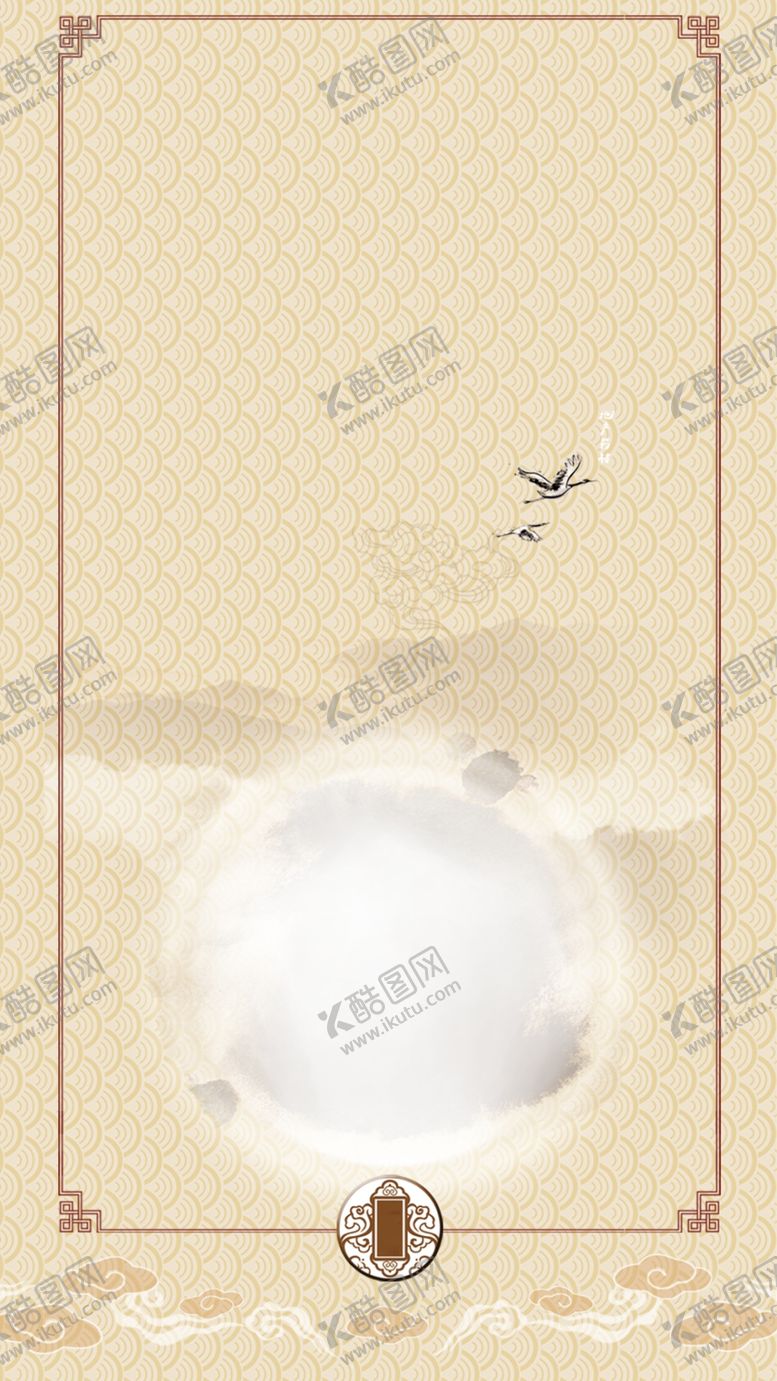 编号：87800210080511519166【酷图网】源文件下载-中国风字画框背景