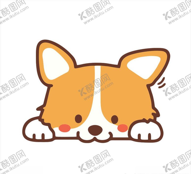 编号：38744110250133378864【酷图网】源文件下载-呆卡通可爱狗狗