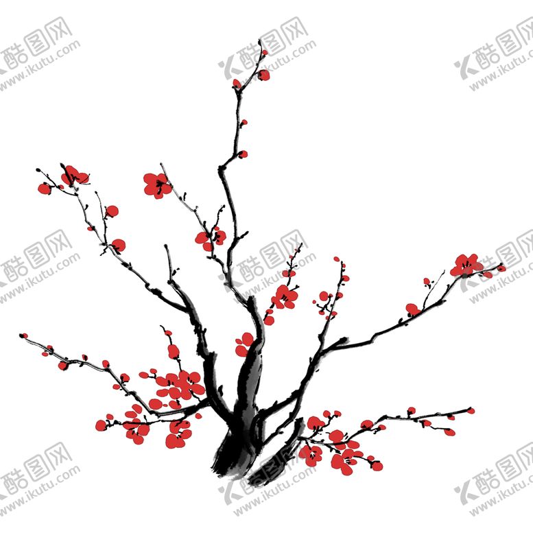 编号：95024209251408556376【酷图网】源文件下载-梅花树枝元素